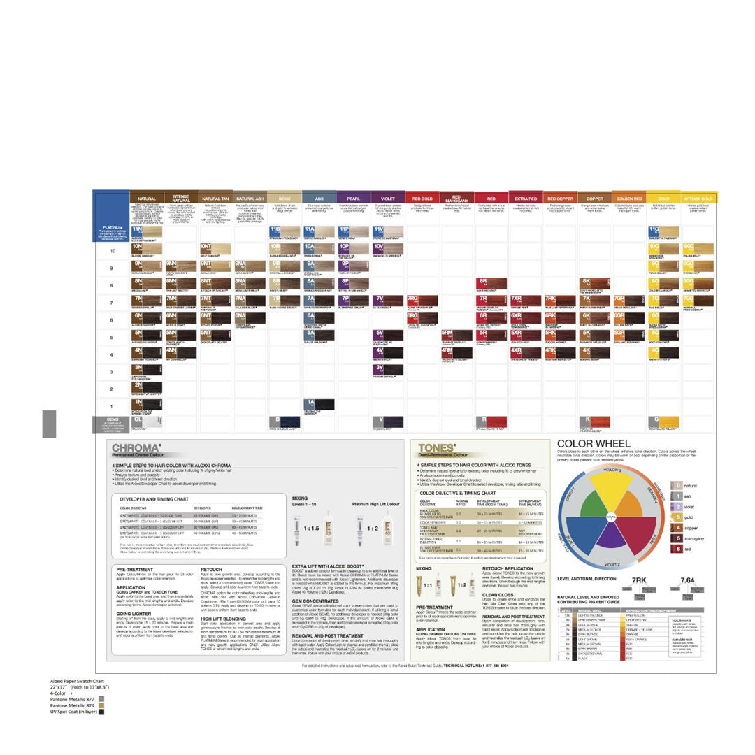 Paper Swatch Chart - All Lines – Aloxxi Professional